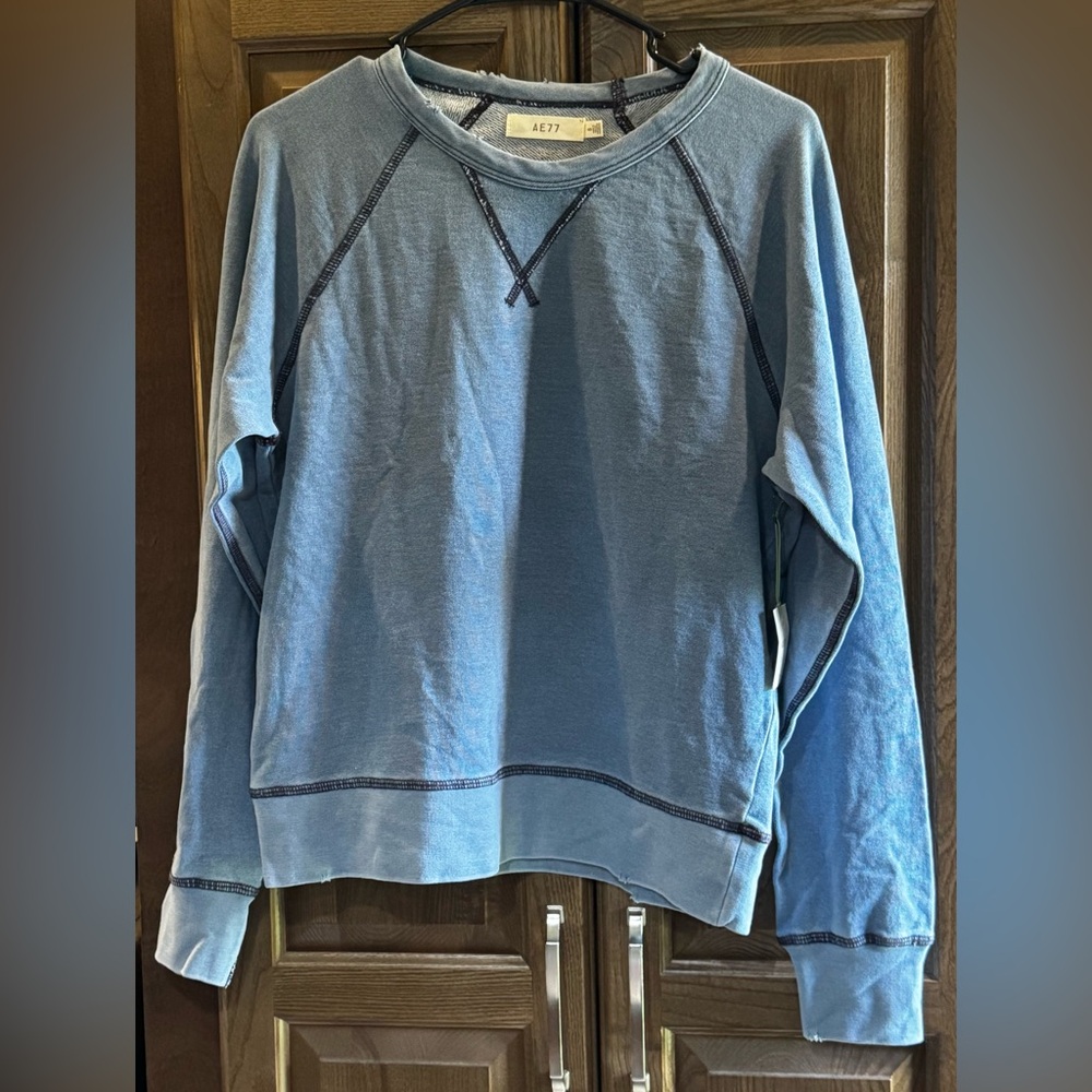 AE77 Blue Crewneck Sweater